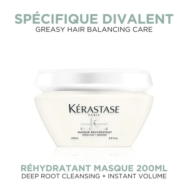 Kérastase Spécifique Divalent Anti-Oiliness Réhydratant Masque 200ml - Image 2